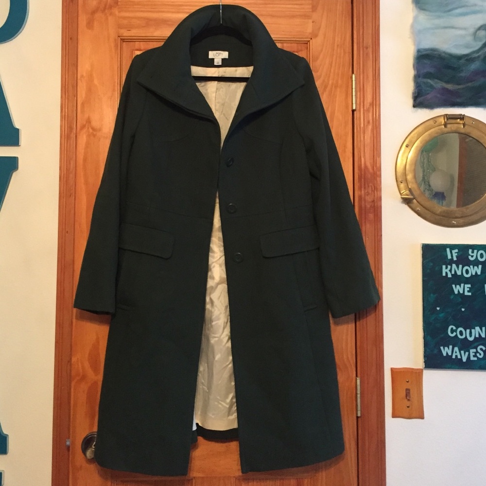 Long emerald winter coat-PRICE REDUCED!